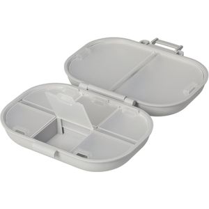 Böttcher-AG Tablettenbox Pillendose Medi, 1 Tag, 8 Fächer, grau