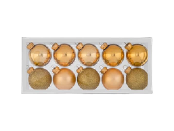 LIVARNO® Boules de Noël (5 cm, or)