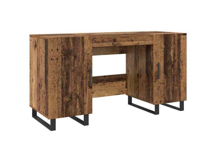 ROUMEI®Table Informatique pour étudiants - Bureau Bois ancien 140x50x75cm Bois d'ingénierie - 1 personne qdk19473