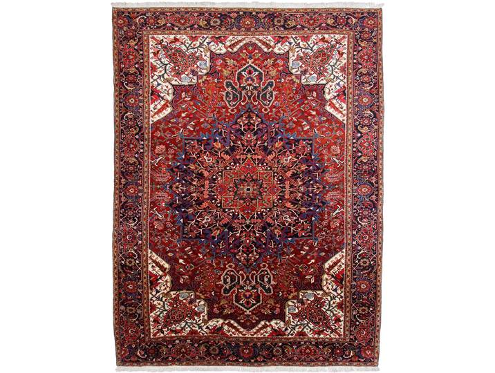 Heriz Alt Teppich 318x421 Handgeknüpft Orientteppich Perserteppich
