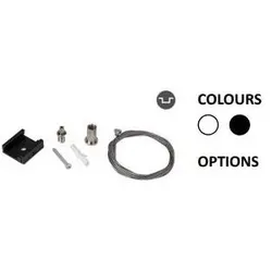 Powergear, Beleuchtung Zubehör, Mini 1PH und 48V DECKENMONTAGE MIT Seil Schwarz 1.5 meter