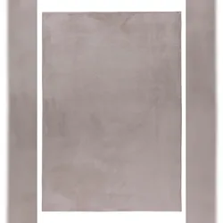 Teppich Waschbar Uni Modern Strapazierfähig Esszimmer Flur Beige 80x150 cm OEKO-TEX Fußbodenheizung geeignet – NECKAR von Kadima Design
