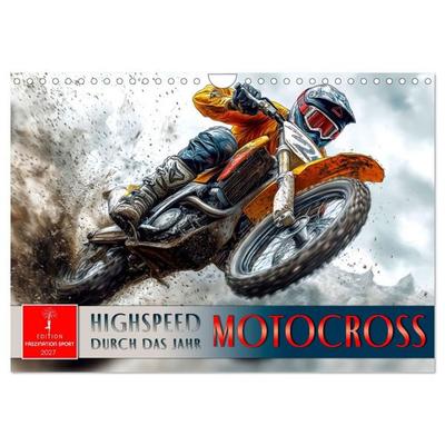 Motocross - Highspeed durch das Jahr (Wandkalender 2027 DIN A4 quer), CALVENDO Monatskalender
