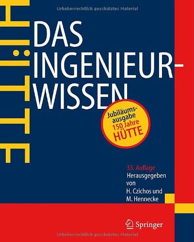 Horst Czichos - Hütte. Das Ingenieurwissen - Preis vom 10.10.2026 11:48:34 h
