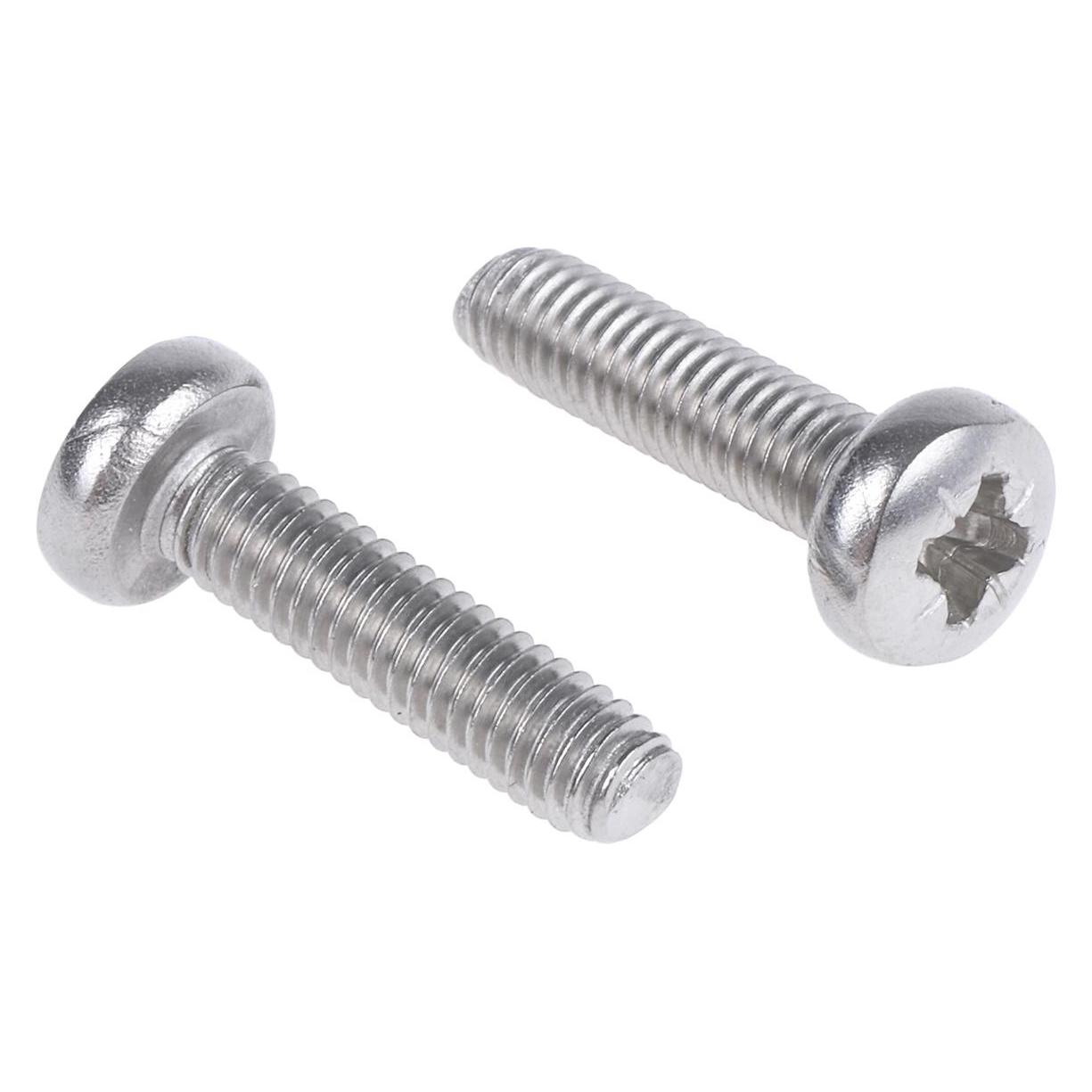 RS PRO Schrauben Linsenkopf A2 Kreuz M4x16mm (528839)
