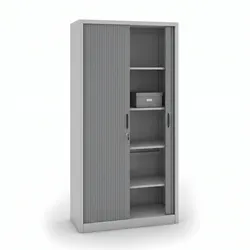 Metallschrank, Rollladenschrank, 1990x1000x450 mm, hellgrau