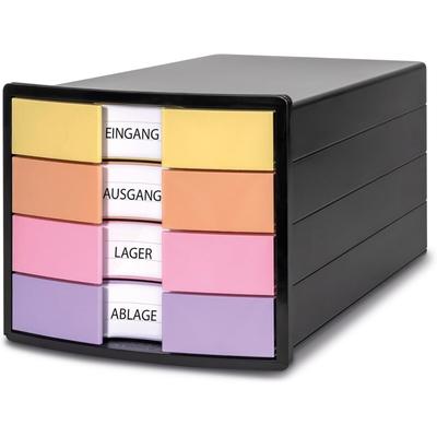 HAN 1012-139D Schubladenbox IMPULS - schwarz-pastell
