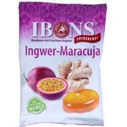 Ibons Ingwer Maracuja o.Zucker Tüte Luts 75 g