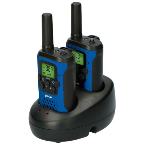 Alecto Walkie Talkie 2er Set 7 km Reichweite, Blau/Schwarz