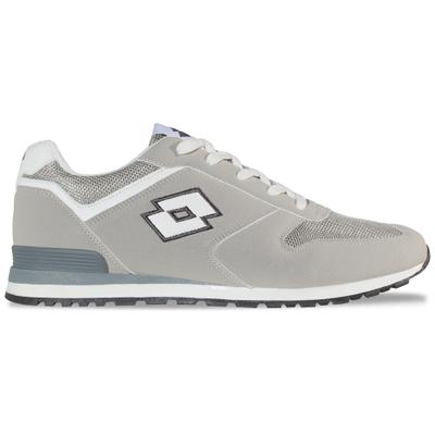 Sneaker LOTTO, Herren, Gr. 42, grau (leuchtendesgrau, weiß), Kunstfaser, Synthetik, gepflegt, Schuhe Sneaker, - leicht und bequem