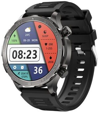 CaseAndConnect DK67 Bluetooth Smart Watch Fitness Tracker With Health Monitor IP67 Waterproof Sports Watch black