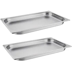 Gastronoble Vogue GN-Behälter GN1/1 - 4cm - 2 Behälter - Edelstahl
