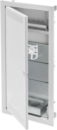 Gewiss Répartiteur multimédia pour cloison creuse GW40179N 48 TE avec porte en tôle d'acier (GW40179N)