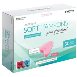 «Soft-Tampons Mini» 50 Stück, fadenlos, hautfreundlich (50 Stück) 50 St