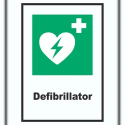HB-Druck Defibrillator A5 (148x210mm) Schild
