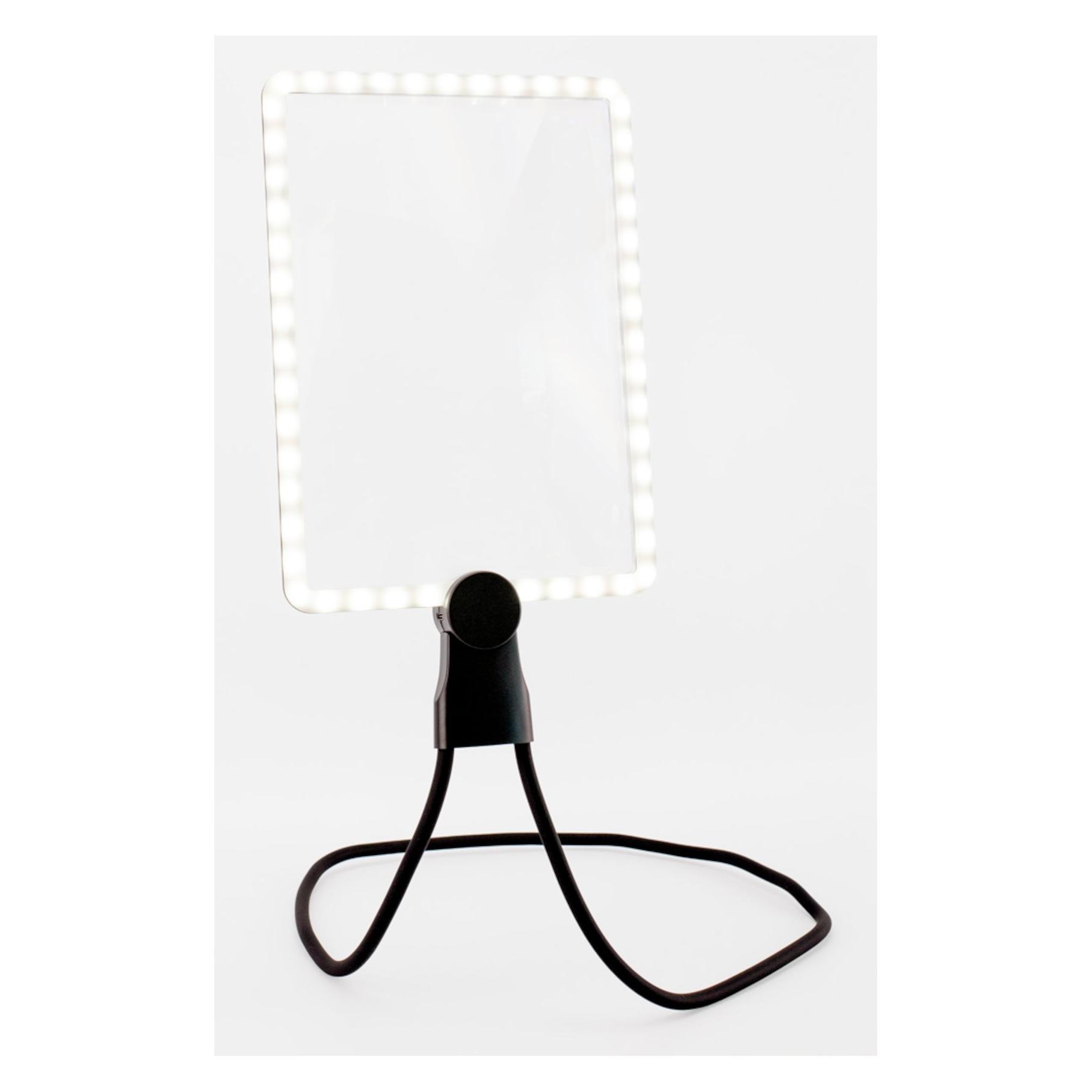 RealPower LED-Lupe HL-1,rechteckige LED-Leselupe zum umhänge (506405)