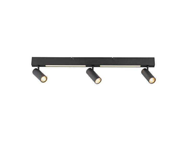 Schöner Wohnen Led-Deckenleuchte Dante, Schwarz, Metall, Kunststoff, 22x20.5x101.5 cm, Schutzklasse II (Schutzisoliert), Lampen & Leuchten, LED Beleuchtung, LED-Deckenleuchten