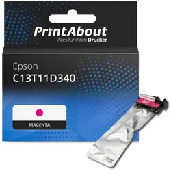 Druckerpatrone kompatibel mit Epson C13T11D340 - Magenta - Hohe Kapazität