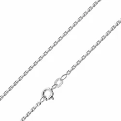 trendor 51122 Herren-Halskette 925 Silber Ankerkette Diamantiert 1,6 mm, 45 cm