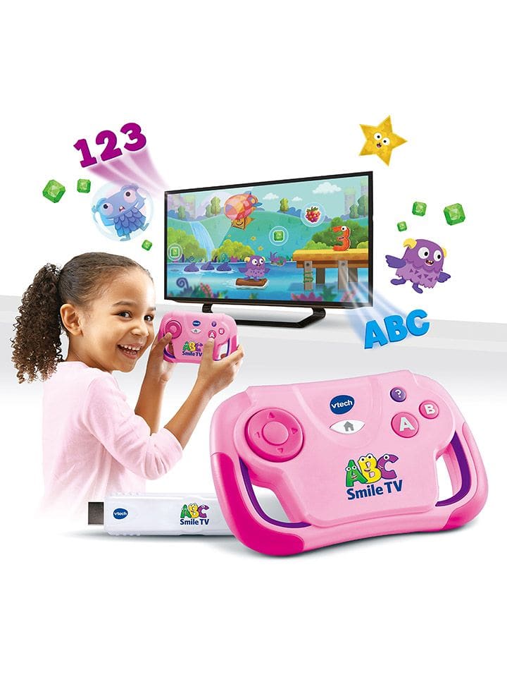 vtech Lernkonsole "ABC Smile TV" in Rosa - ab 3 Jahren - onesize