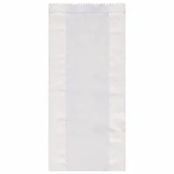 VEPATIM 1000x Papierfaltenbeutel weiß 14+7 x 32 cm für ca. 2kg Inhalt