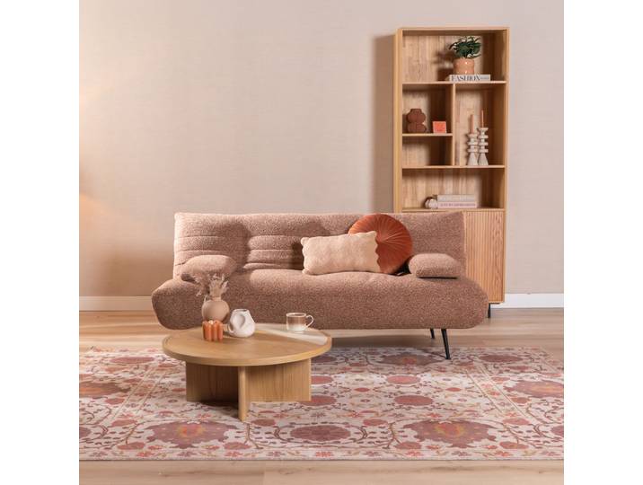 Bronx71 Schlafsofa 1-Sitzer Mira Bouclé Melange terrakotta