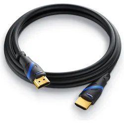 Primewire 5x HDMI Kabel 2.0b, 4k 60Hz Ultra HD, Ethernet Highspeed, Full HD, 3D, ARC, 3 fach geschirmt, Typ A (1 m), Videokabel, Schwarz
