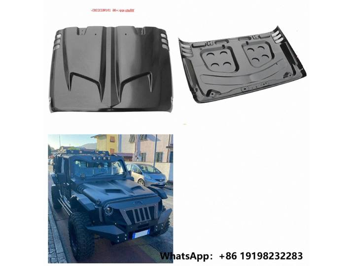 Accessoires extérieurs ForAuto Parts, capot en acier à double ventilation Transformer pour Jeep Wrangler JK 07-17
