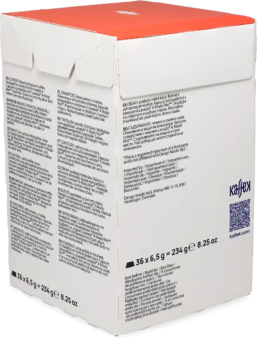 Mitac KaffeK   Espresso Classic - Budget - 36 Capsules de café pour Lavazza A Modo Mio - Espresso - Compatible Lavazza A Modo Mio