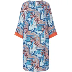 Kleid Rundhals-Ausschnitt MYBC blau, 42