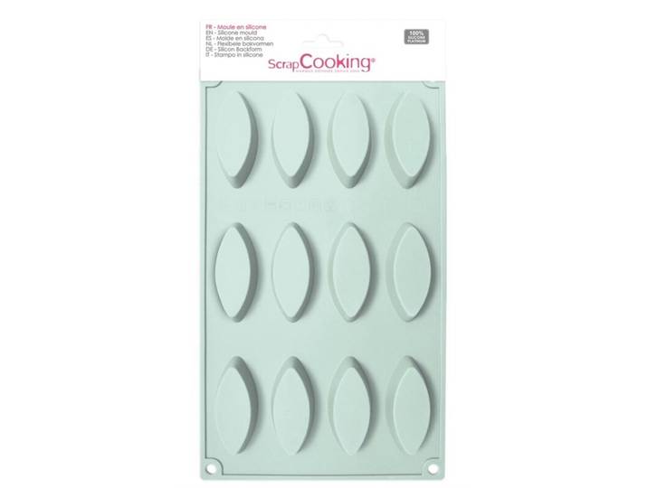 Scrap Cooking 12er Silikonbackform Barquettes - Farbe: mint - 304