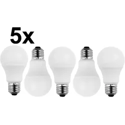 HWH LED SMD Lampe A60, 5er Set, E27, 5,5W, 2700K, 470lm BLU-49231