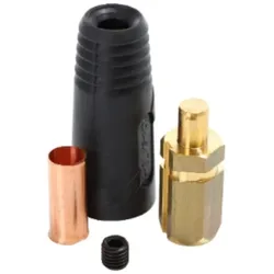 ELMAG Schweißkabel-Stecker, schwarz schwarz - 56324 - schwarz