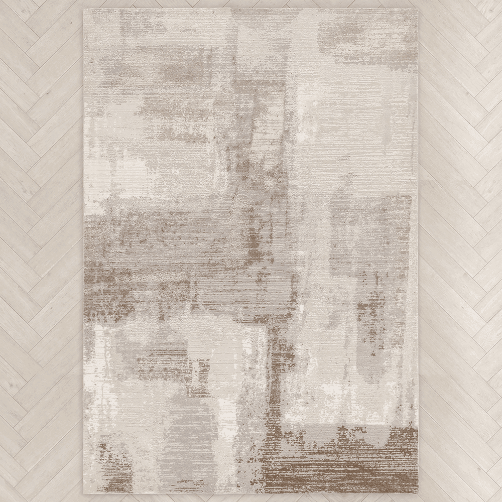 Envie Neutral Abstract Patterned Rug, 200 x 290cm
