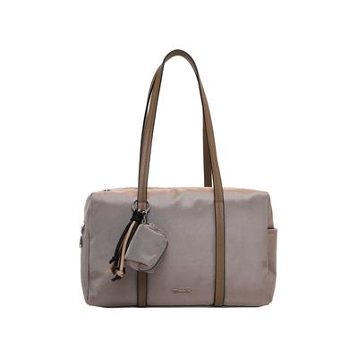 Shopper TAMARIS "Shopper TAS Maggie", Damen, Gr. B/H/T: 39cm x 23cm x 17cm 0, grau (taupe 900), Polyester, Taschen Shopper