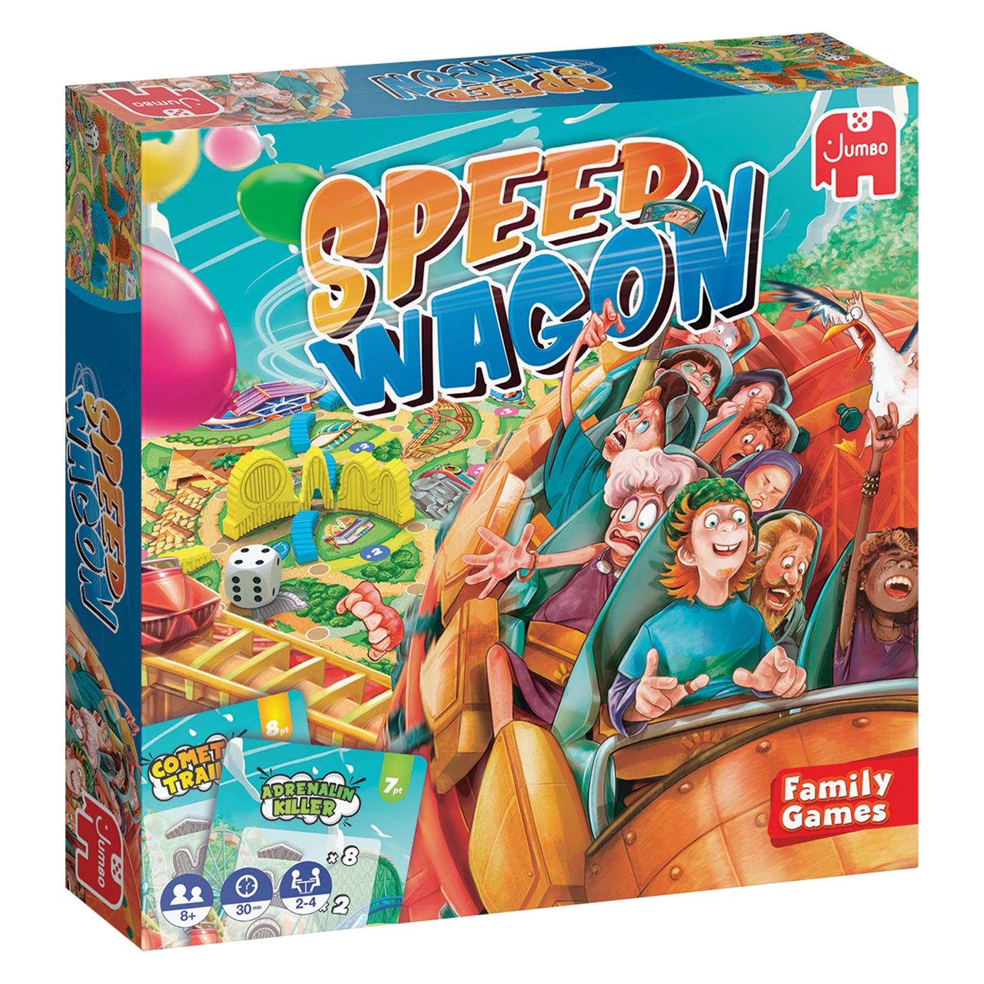 Jumbo Speedwagon, d/f/i ab 8 Jahren, 2-4 Spieler, spanndes Achterbahn-Spiel (Deutsch, 2 - 4 Spieler) (19825)