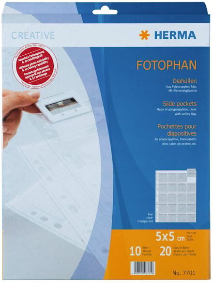Herma slide pockets 35mm slides film (10) 10st