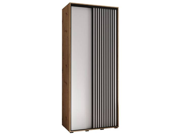 ABIKS MÖBEL Schwebetürenschrank SAPPORO 1 Schlafzimmerschrank mit Schiebetüren, Kleiderstange, Regalen
