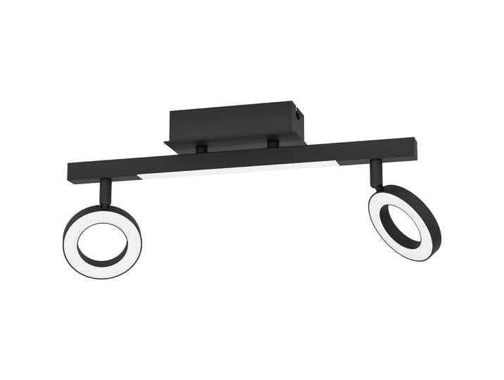 Eglo Spot Cardillio 2 Schwarz Aluminium/Stahl B 8.5 cm - LED - Spot- LED Energiesparlampe