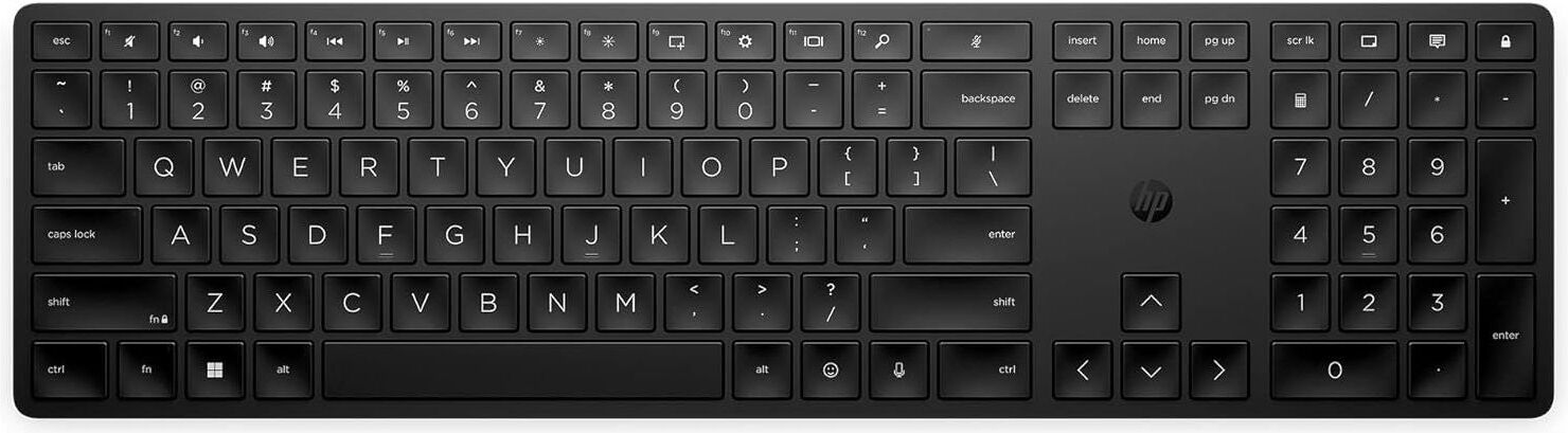 HP 450 Programmable Wireless Keyboard - Black, New