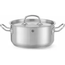 Gastro Hero Kitchenine Bratentopf m/Deckel Edelstahl l, Pfanne + Kochtopf