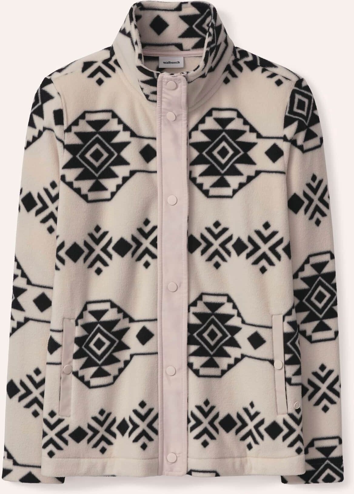 Walbusch Freizeitjacke Thermo-Fleece, #normale Größen, Farbe Beige, 50, kuschelig weich angenehm wärmend Damen