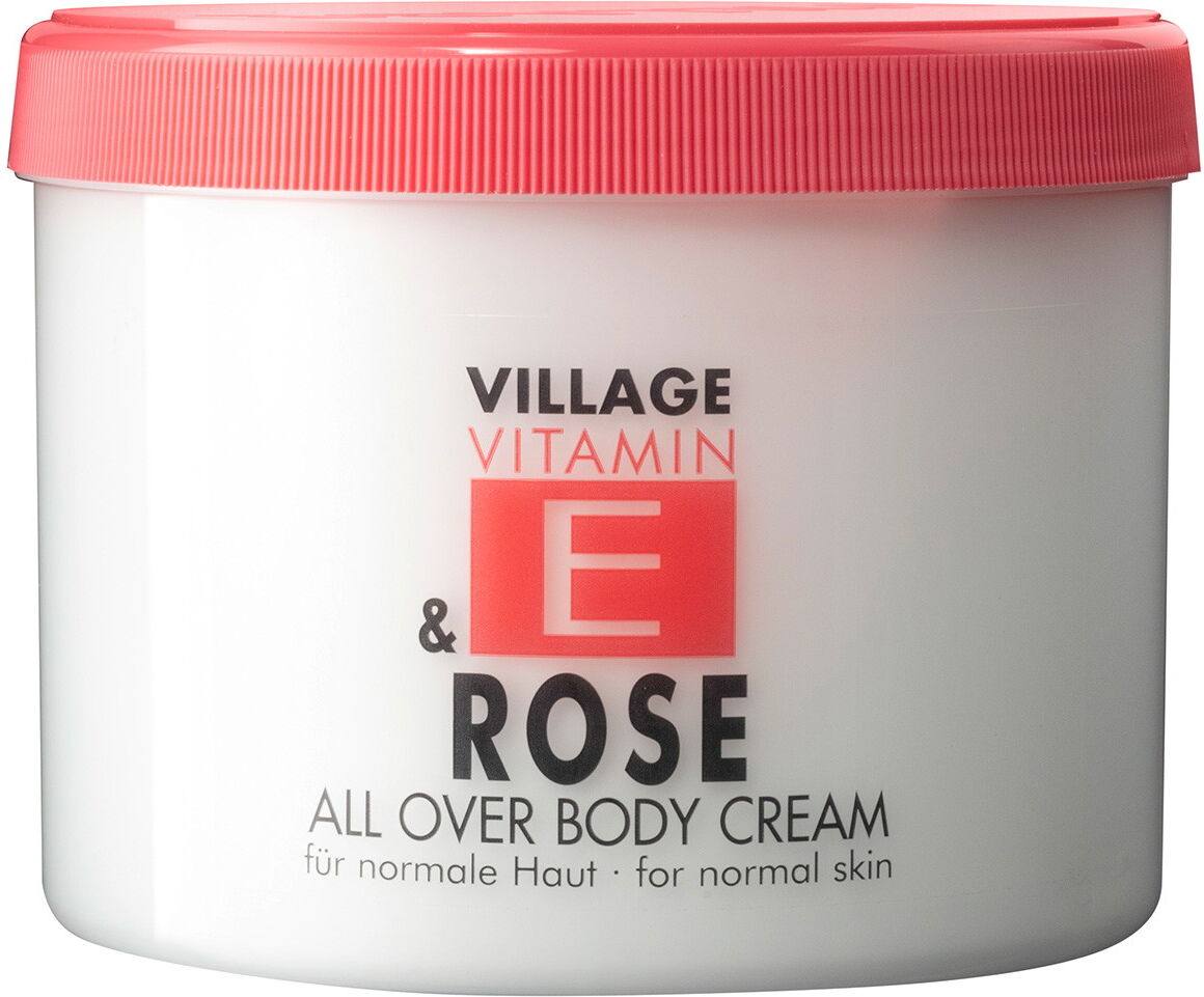 500ml Village Vitamin E Bodycream Rose