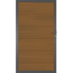 NewTechWood  WPC Tor Castello UH49 - Teak (Anthrazit) - 100 x 180 cm