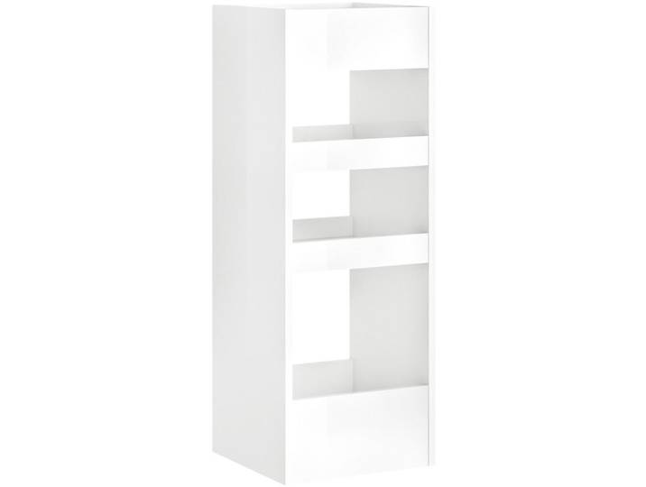 Sadena Allzweckwagen Universelle Einzelmöbel, Weiß Hochglanz, 3 Fächer, 35x95x35 cm, Made in Germany, Esszimmer, Barmöbel, Barwagen