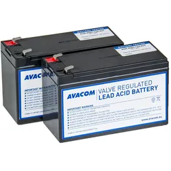 Avacom BateriovÃ1⁄2 kit AVA-RBC124-KIT n áhrada pro renovaci RBC124 (2ks bateriÃ­), USV Zubehör