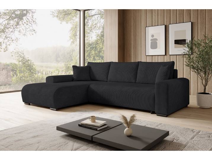 storez24 Ecksofa Ellen, cordstoff mit Schlaffunktion frei Verwendungsstelle geliefert