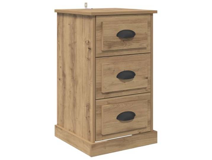Makastle Nachttisch Artisan-Eiche 39 x 39 x 67,5 cm Holzwerkstoff
