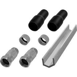 TRU COMPONENTS TC-6936300 F-Stecker mit Knickschutztülle Anschlüsse: F-Stecker Kabel-Durchmesser: 5 mm 1 Set