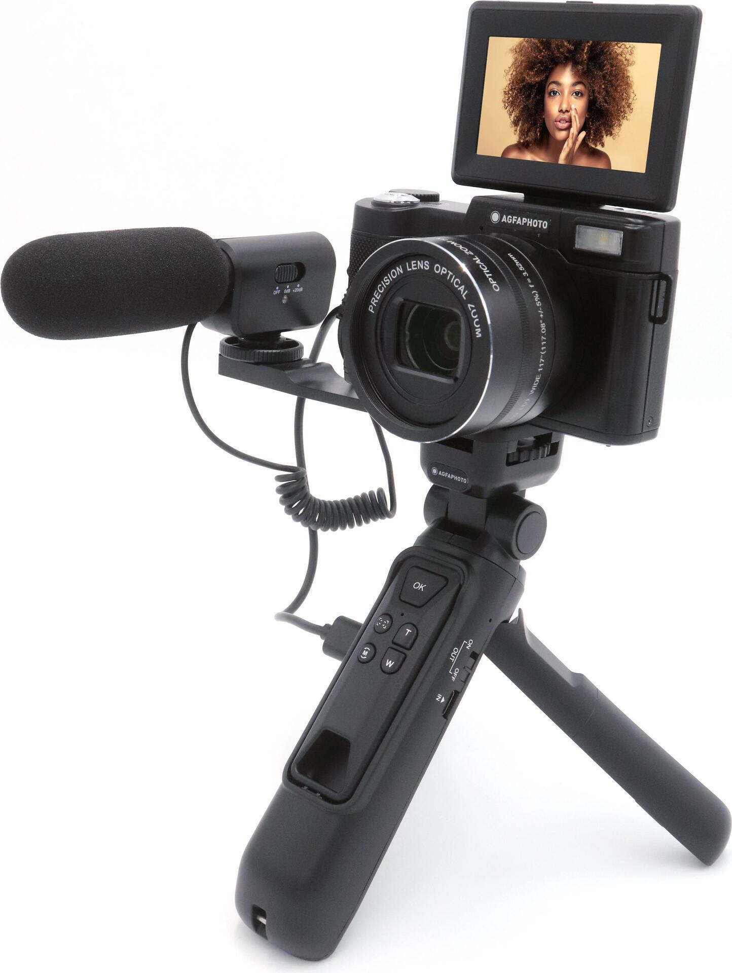 AgfaPhoto Realishot VLG-4K, 24 MP, CMOS, 5x, 4K Ultra HD, 980 g, Schwarz